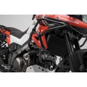 Protecciones laterales de motor Negro. Suzuki V-Strom 1050 (19-).