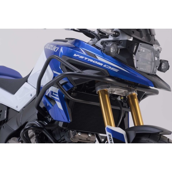 Protecciones laterales de motor Negro. Suzuki V-Strom 1050DE (21-).