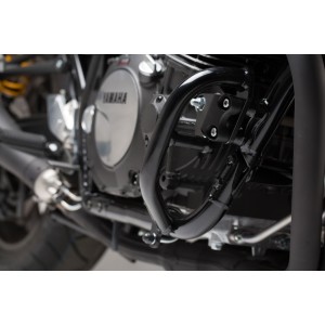 Protecciones laterales de motor Negro. Yamaha XJR1200 / XJR1300 (95-).