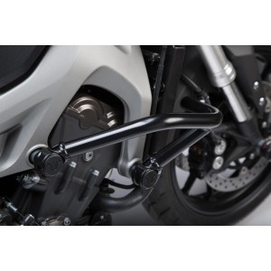 Protecciones laterales de motor Negro. Yamaha MT-09/Tracer, XSR900/Abar.