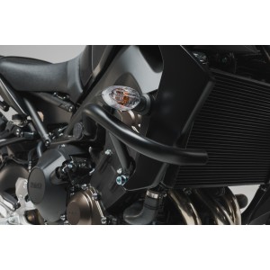 Protecciones laterales de motor Negro. Yamaha MT-09 (16-20) / SP (17-20).
