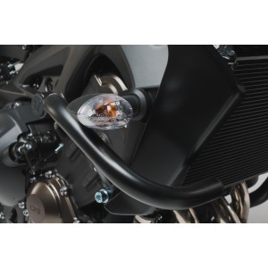 Protecciones laterales de motor Negro. Yamaha MT-09 (16-20) / SP (17-20).