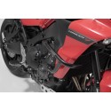Protecciones laterales de motor Negro. Yamaha Tracer 9 / GT (20-) / GT+ (22-).