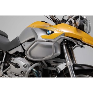 Protecciones superiores de motor Plateado. BMW R1200 GS (04-07). Solo con prot.