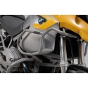 Protecciones superiores de motor Plateado. BMW R1200 GS (04-07). Solo con prot.
