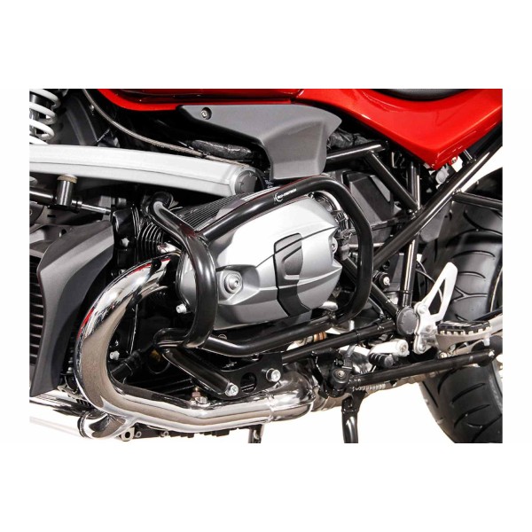 Protecciones laterales de motor Negro. BMW R 1200 R (07-14).
