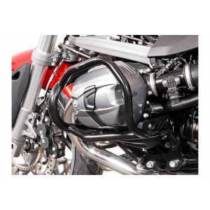 Protecciones laterales de motor Negro. BMW R 1200 R (07-14).