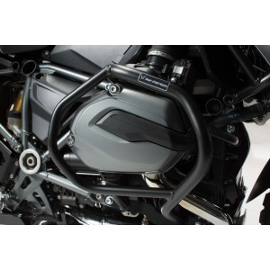 Protecciones laterales de motor Negro. BMW R 1200 GS LC (12-18) / Rallye (16-18).