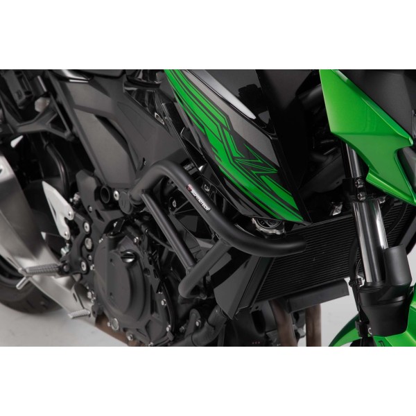Protecciones laterales de motor Negro. Kawasaki Z400 (18-), Z500 (23-).
