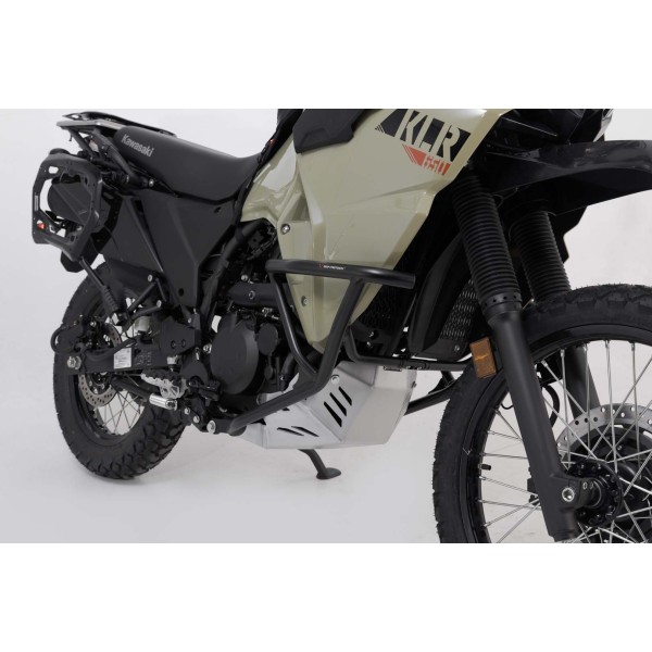 Protecciones laterales de motor Negro. Kawasaki KLR 650 (22-).
