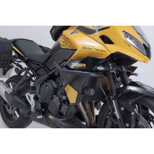 Protecciones laterales de motor Negro. Triumph Tiger 800 Sport (24-).