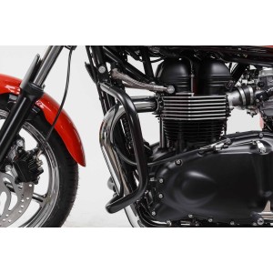 Protecciones laterales de motor Negro. Triumph Thruxton, Bonneville (04-16).