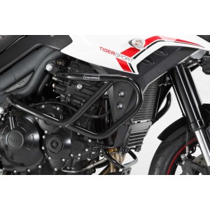 Protecciones laterales de motor Negro. Triumph Tiger 1050 Sport (13-).