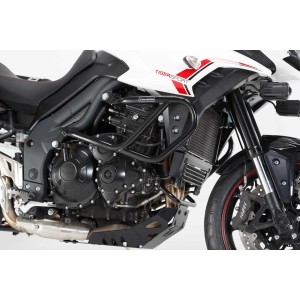 Protecciones laterales de motor Negro. Triumph Tiger 1050 Sport (13-).