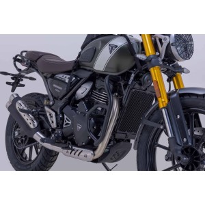 Protecciones laterales de motor Negro. Triumph Speed 400/Scrambler 400 X (23-).