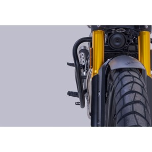 Protecciones laterales de motor Negro. Triumph Speed 400/Scrambler 400 X (23-).
