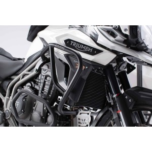 Protecciones laterales de motor Negro. Triumph Tiger 1200 / Explorer (15-).