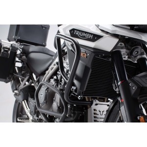 Protecciones laterales de motor Negro. Triumph Tiger 1200 / Explorer (15-).