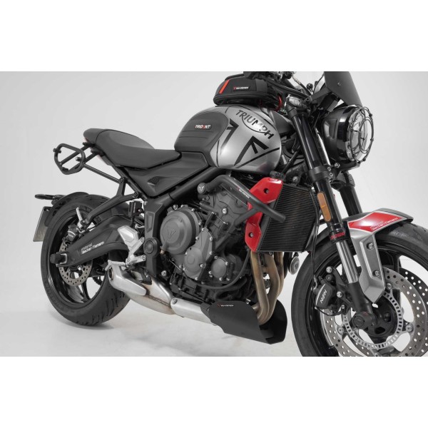 Protecciones laterales de motor Negro. Triumph Trident 660 (21-).