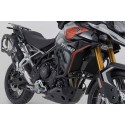 Protecciones laterales de motor Negro. Modelos Triumph Tiger 900, Tiger 850 Sp.