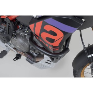 Protecciones laterales de motor Negro. Aprilia Tuareg 660 (21-) / Rally (24-).