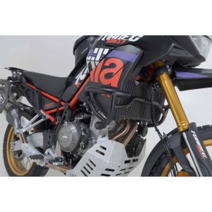 Protecciones laterales de motor Negro. Aprilia Tuareg 660 (21-) / Rally (24-).