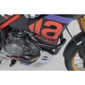 Protecciones laterales de motor Negro. Aprilia Tuareg 660 (21-) / Rally (24-).