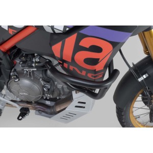 Protecciones laterales de motor Negro. Aprilia Tuareg 660 (21-) / Rally (24-).