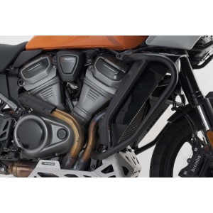 Protecciones laterales de motor Negro. Harley-Davidson Pan America (21-).