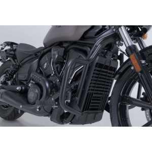 Protecciones laterales de motor Negro. Indian Scout-Modelle (24-).