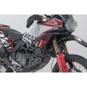 Protecciones laterales de motor Negro. Ducati DesertX (22-) / Rally (23-).