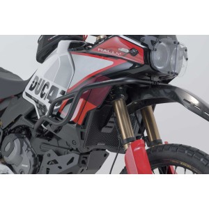 Protecciones laterales de motor Negro. Ducati DesertX (22-) / Rally (23-).