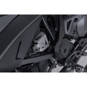 Protector del depósito de líquido de frenos Plateado. Suzuki DL1000, Honda CRF1000L/1100L.