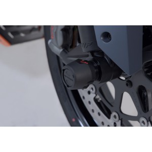 Kit de topes anticaidas para el eje delantero Negro. Modelos KTM / CFMoto / Husqvarna.