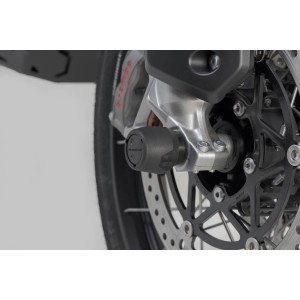 Kit de topes anticaidas para el eje trasero Negro. Modelos Suzuki, Honda, Triumph.