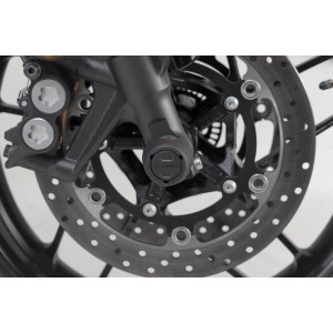 Kit de topes anticaidas para el eje delantero Negro. Yamaha MT-09/SP, XSR900, XT1200Z.