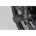 Kit de topes anticaidas para el eje delantero Negro. Yamaha MT-09/SP, XSR900, XT1200Z.