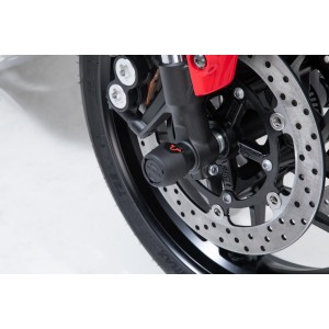 Kit de topes anticaidas para el eje delantero Negro. Yamaha Tracer 9 / GT (20-).