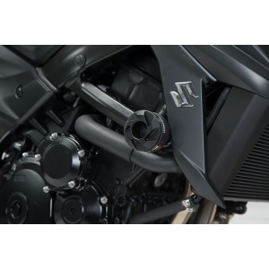 Kit de topes anticaidas Negro. Yamaha MT-03 (16-)/Suzuki GSX-S750 (17-).