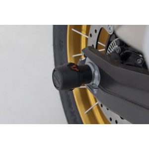 Kit de topes anticaidas para el eje trasero Negro. Modelos BMW, Honda CBR1000RR-R.