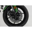 Kit de topes anticaidas para el eje delantero Negro. Kawasaki Versys 650 (07-09) / (14-).