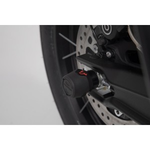 Kit de topes anticaidas para el eje trasero Negro. Triumph Tiger 800 (10-)/ 900 (19-).