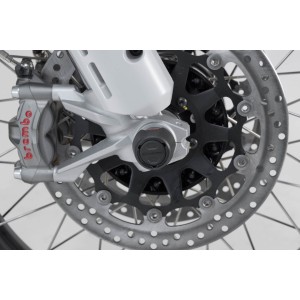 Kit de topes anticaidas para el eje delantero Negro. Modelos Ducati.