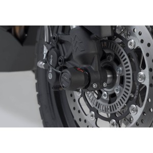 Kit de topes anticaidas para el eje delantero Negro. Moto Morini X-Cape 650 (21-).