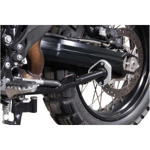 Extension para caballete lateral Negro/plateado. BMW F 800 GS/Adv, Husqvarna TR650.