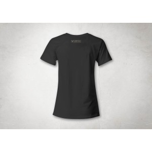 Camiseta Legend Gear. Negro. Mujer. Talla XL.