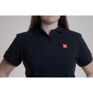 Polo Core Line. Negro. Mujer. Talla XS.