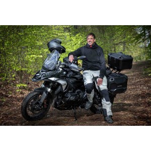 Sudadera con capucha - Edición en negro Street Line. Negro. Unisex. Talla XL.