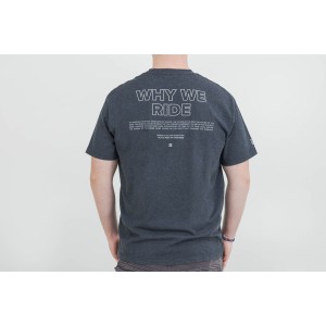 Camiseta unisex – Riders Line Gris oscuro. Optic Wash. Unisex. Talla L.