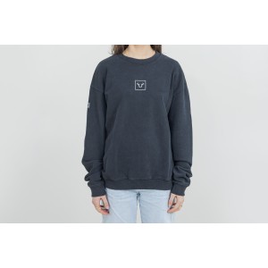 Cuello redondo – Riders Line Gris oscuro. Optic Wash. Unisex. Talla 3XL.